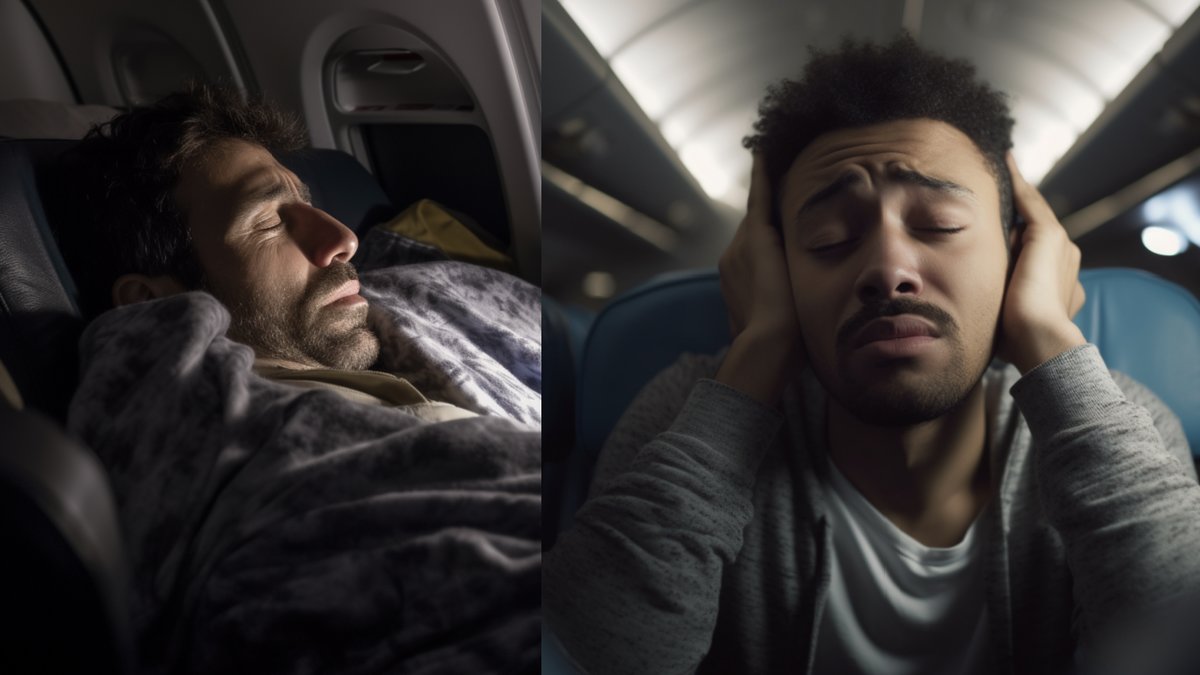 5 tips för att lättare somna på flyget.